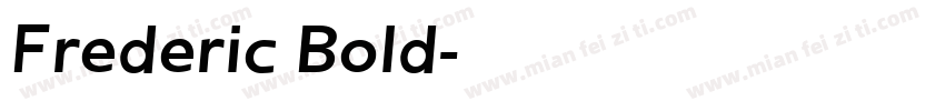 Frederic Bold字体转换